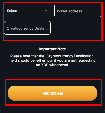 Initiate the Withdrawal